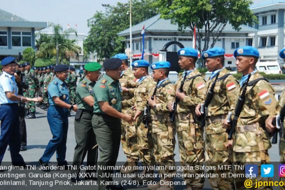 Panglima Melepas Keberangkatan 100 Prajurit TNI AL ke Lebanon - JPNN.COM