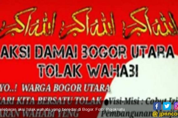 Begini Isi Selebaran Mengajak Demo Tolak Wahabi di Bogor - JPNN.COM