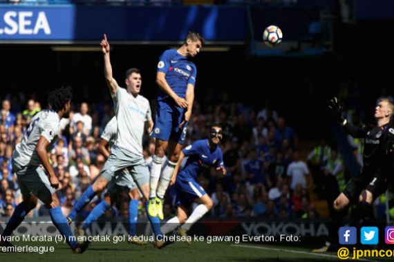 1 Gol dan 1 Assist Morata Bawa Chelsea Unggul dari Everton - JPNN.COM