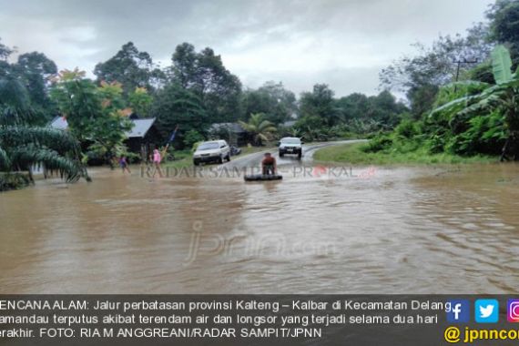 Banjir Parah, Akses Kalteng-Kalbar Putus - JPNN.COM