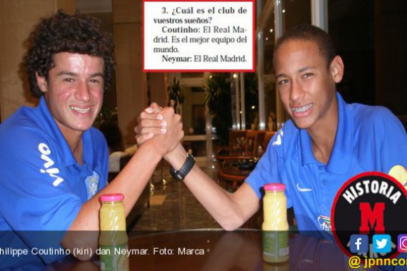 Neymar dan Philippe Coutinho Ingin Bermain di Real Madrid - JPNN.COM