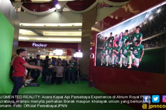 Augmented Reality Bikin Bonek Serasa Foto Bareng Penggawa Persebaya - JPNN.COM