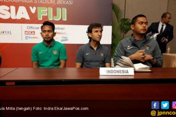 Indonesia vs Fiji: Luis Milla Ingin Beri Kemenangan - JPNN.COM