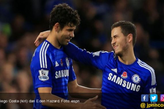 Eden Hazard Ingin Diego Costa Kembali ke Tim Utama - JPNN.COM