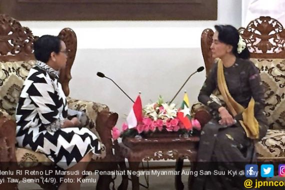 Retno Marsudi Usulkan Formula 4+1 ke Aung San Suu Kyi - JPNN.COM