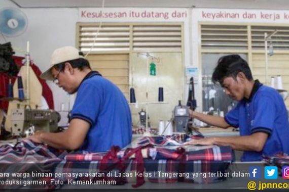 WBP Lapas Tangerang Dibina untuk Mengelola Industri Garmen - JPNN.COM