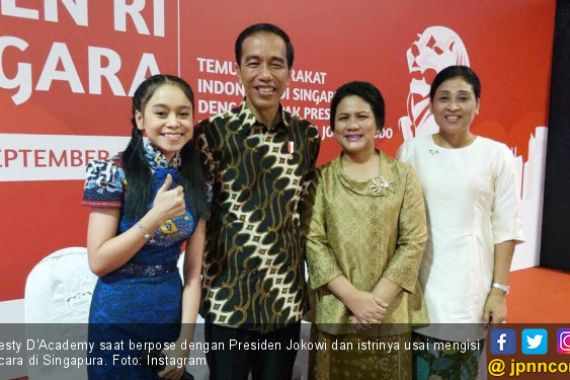 Lesty D'Academy Semringah Bisa Nyanyi di Depan Jokowi - JPNN.COM