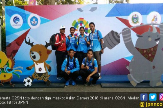 Kemenkominfo Perkenalkan Maskot Asian Games di O2SN 2017 - JPNN.COM