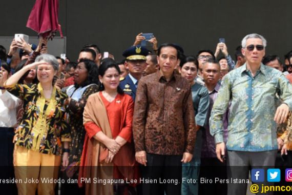 TNI AU-RSAF Pamer Kemampuan di Depan Jokowi dan PM Lee - JPNN.COM
