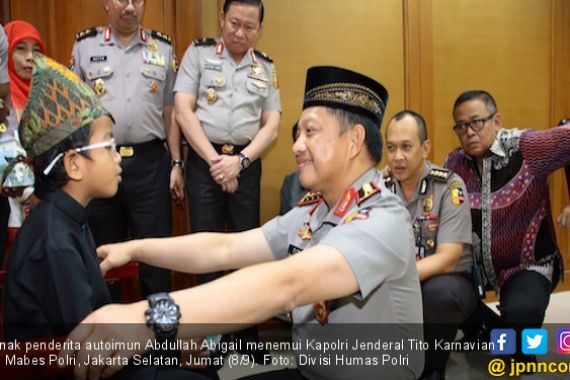 Anak Penderita Autoimun Temui Kapolri, Ceritakan Impiannya - JPNN.COM