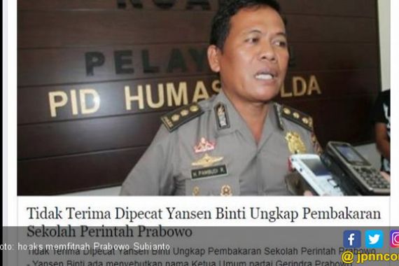Kasus Pembakaran 7 Gedung SD jadi Hoaks Menfitnah Prabowo - JPNN.COM