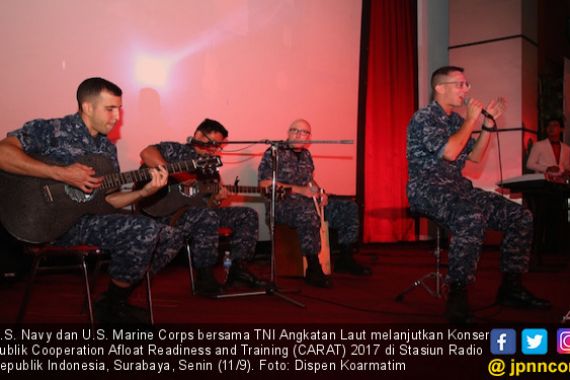TNI AL dan U.S. Navy Band Manggung di HUT RRI - JPNN.COM