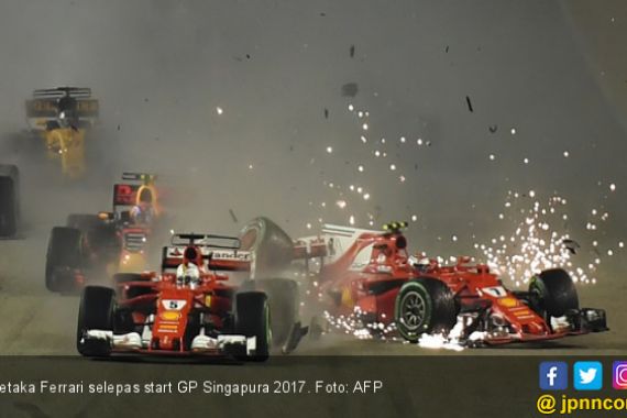 F1 GP Singapura: Petaka Buat Vettel, Berkah Bagi Hamilton - JPNN.COM