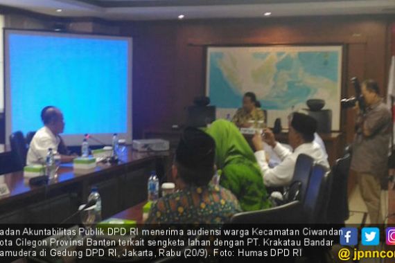 DPD Tampung Pengaduan Warga Cilegon Terkait Sengketa Lahan - JPNN.COM