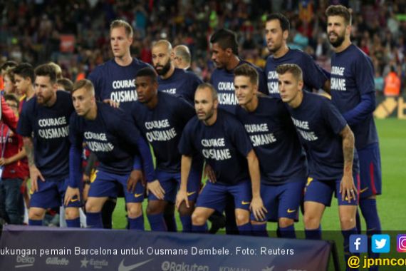 Simpati Pemain Barcelona Untuk Ousmane Dembele - JPNN.COM