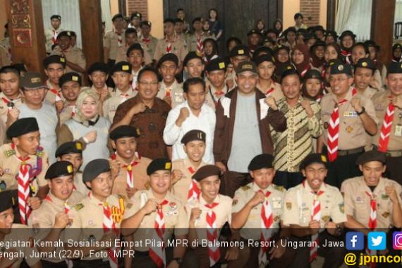 MPR Gelar Kemah Sosialisasi 4 Pilar untuk Pramuka di Ungaran - JPNN.COM