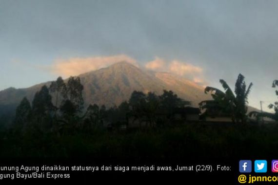 Aktivitas Vulkanik Gunung Agung Turun, Rekahan Tambah Lebar - JPNN.COM