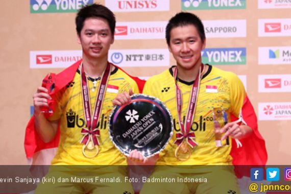 Lihat Keganasan Marcus/Kevin di Final Japan Open - JPNN.COM