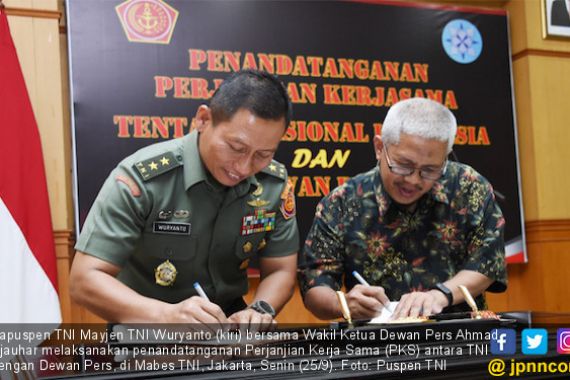 TNI dan Dewan Pers Bersepakat Teken Perjanjian Kerja Sama - JPNN.COM