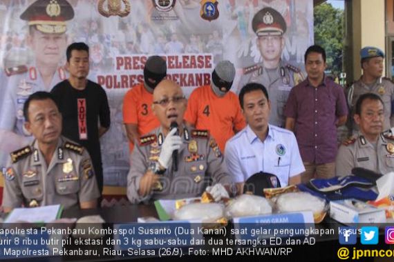 Polisi Ungkap Peredaran Narkoba Senilai Rp 56 Miliar di Riau - JPNN.COM