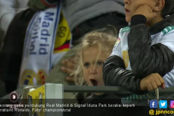 Gadis Kecil Tiru Selebrasi Gol Cristiano Ronaldo jadi Viral - JPNN.COM