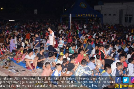 Lantamal I Belawan Gelar Nobar Film G30S PKI - JPNN.COM