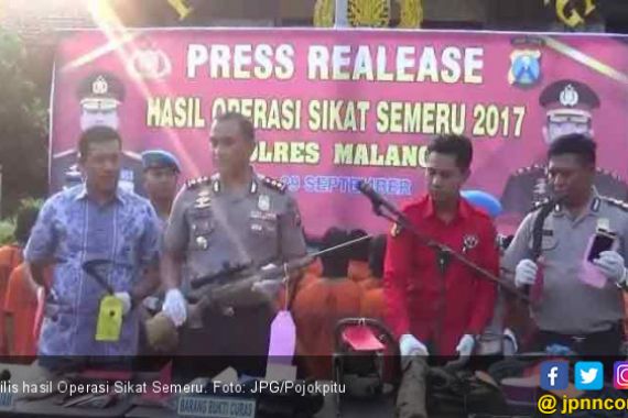Operasi Sikat Semeru, 75 Penjahat Dibekuk - JPNN.COM