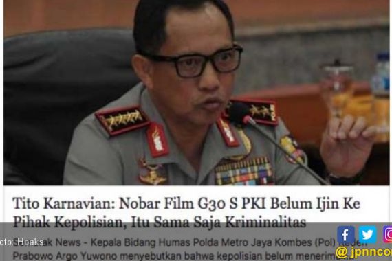 Terpancing Hoaks, Netizen Komentar Nyinyir terhadap Kapolri - JPNN.COM