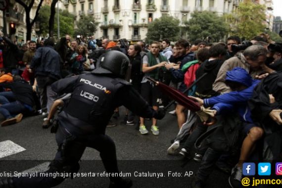 Referendum Penuh Darah, Catalunya Makin Yakin Pisah - JPNN.COM