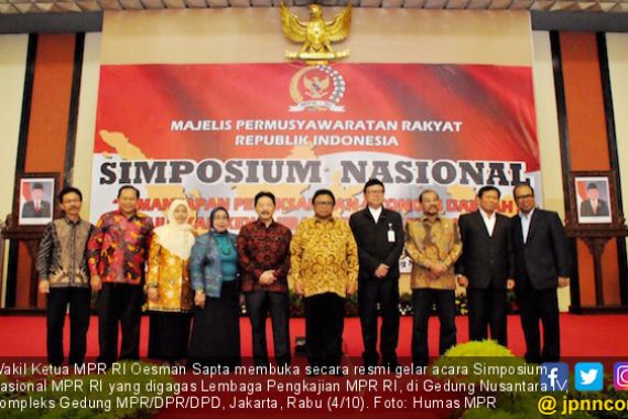 Oesman Sapta Buka Simposium Nasional MPR - JPNN.COM