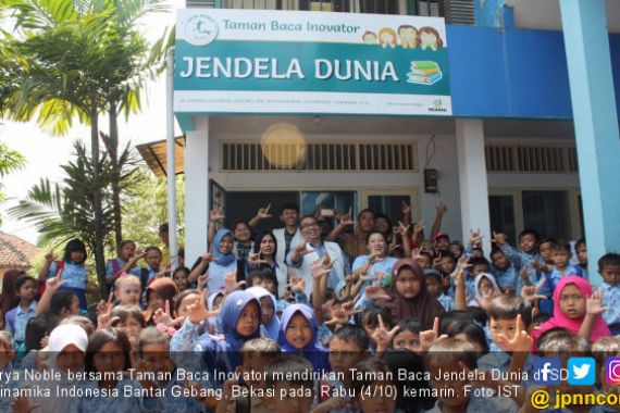 Arya Noble Luncurkan Taman Baca Jendela Dunia - JPNN.COM