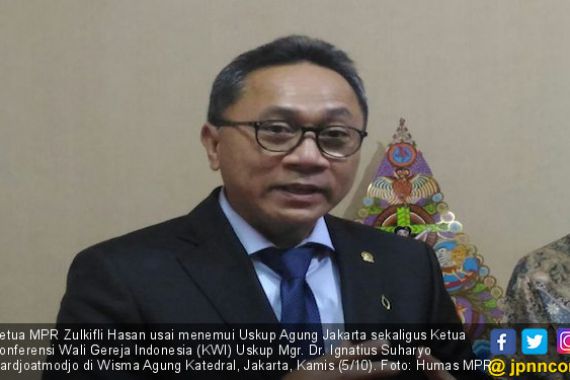 Temui Uskup Agung Jakarta, Ketua MPR: Merah Putih Kita Sama - JPNN.COM