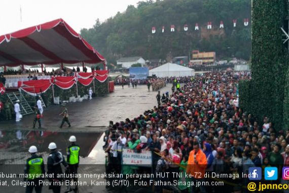 Murojaah Terpukau Melihat Rakyat Membeludak di HUT Ke-72 TNI - JPNN.COM