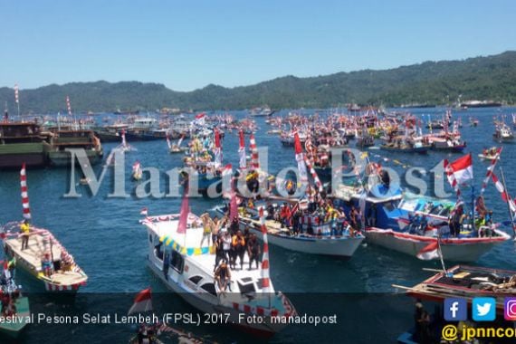 1.221 Kapal Hebohkan Festival Pesona Selat Lembeh 2017 - JPNN.COM