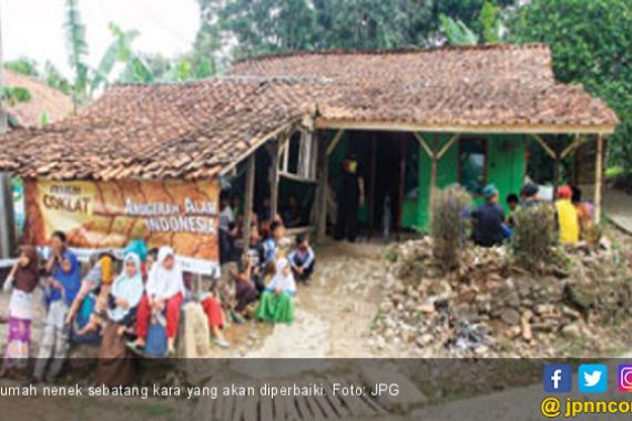Bocah SD Patungan Bedah Rumah Nenek Sebatang Kara - JPNN.COM