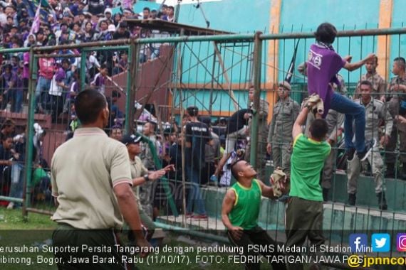 Suporter Persita Tewas, Prajurit TNI Dilarang Masuk Stadion - JPNN.COM