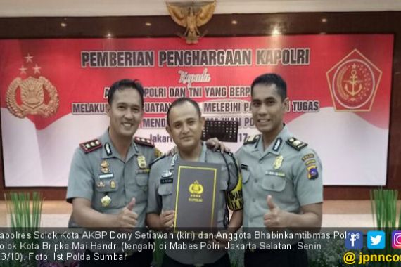 Polisi Mulia di Polres Solok Terima Penghargaan dari Kapolri - JPNN.COM