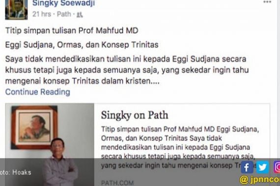 Nama Mahfud MD Dicatut untuk Menyerang Eggi Sudjana - JPNN.COM