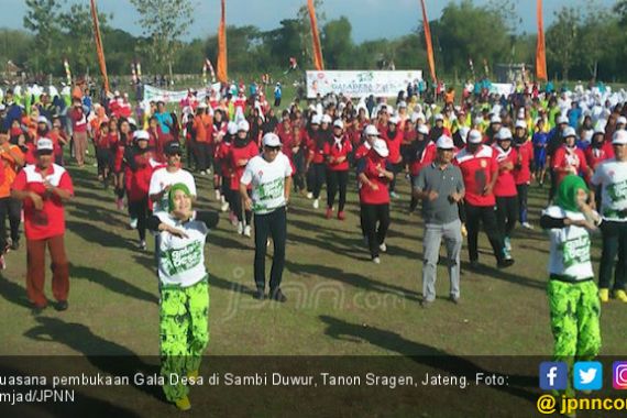  2.838 Warga Desa Sambi Duwur Meriahkan Gala Desa di Sragen - JPNN.COM