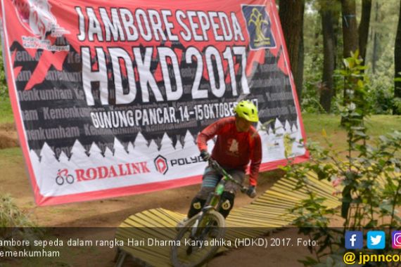 Jajaran Kemenkumham Bersilaturahmi di Jambore Sepeda HDKD - JPNN.COM