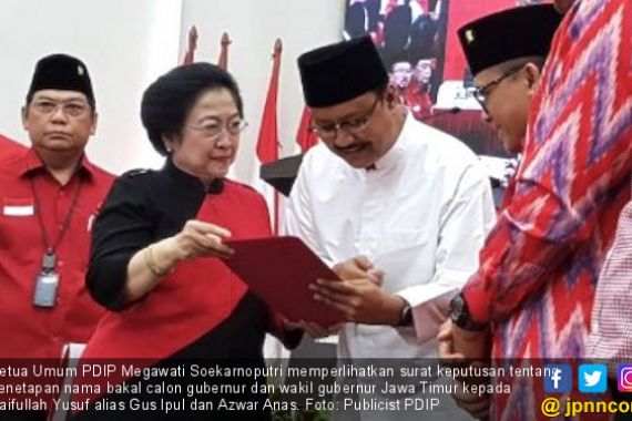 PDIP Usung Gus Ipul-Anas, Megawati: Awas Kalau Tidak Menang - JPNN.COM