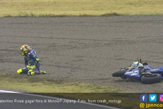 6 Rider Termasuk Rossi jadi Korban Balapan di MotoGP Jepang - JPNN.COM