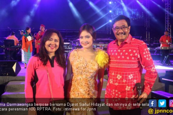 Irma Bangga Wakili penyanyi Dangdut di Peresmian 100 RPTRA - JPNN.COM