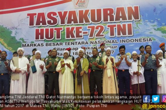 Ribuan Prajurit dan ASN TNI Ikut Tasyakuran Lintas Agama - JPNN.COM