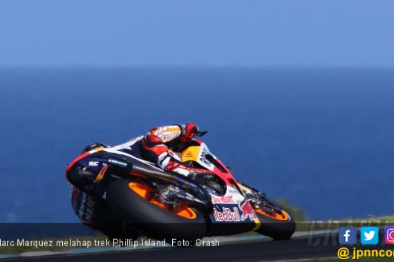 FP1 MotoGP Australia: Marquez Pertama, Dovizioso Nomor Empat - JPNN.COM