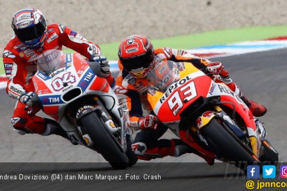 Utak-atik Peluang Marquez dan Dovizioso Juara Dunia MotoGP - JPNN.COM