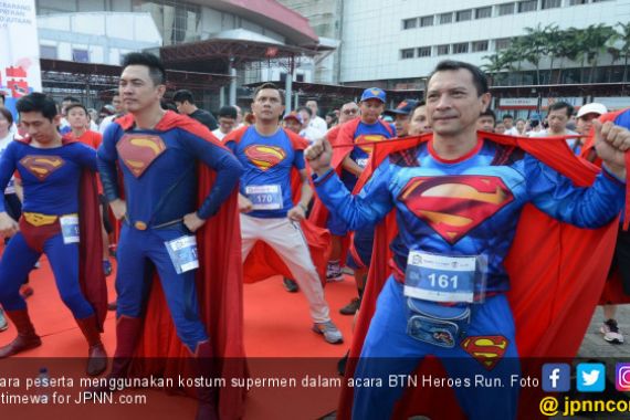 Ribuan Peserta Meriahkan Acara BTN Heroes Run - JPNN.COM