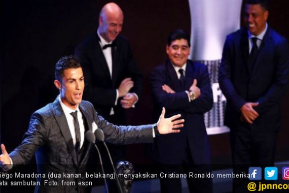 Maradona Sakit Hati Cristiano Ronaldo jadi Pemain Terbaik - JPNN.COM