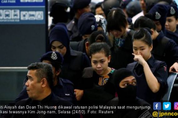 Tangis Siti Aisyah di Lokasi Pembunuhan Kim Jong-nam - JPNN.COM