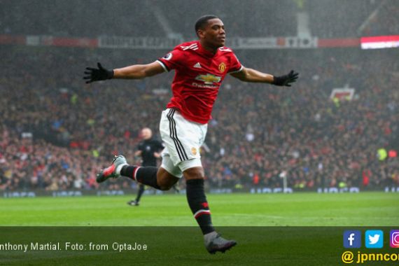 Rekor Gol Anthony Martial Bawa MU Menjauh dari Tottenham - JPNN.COM